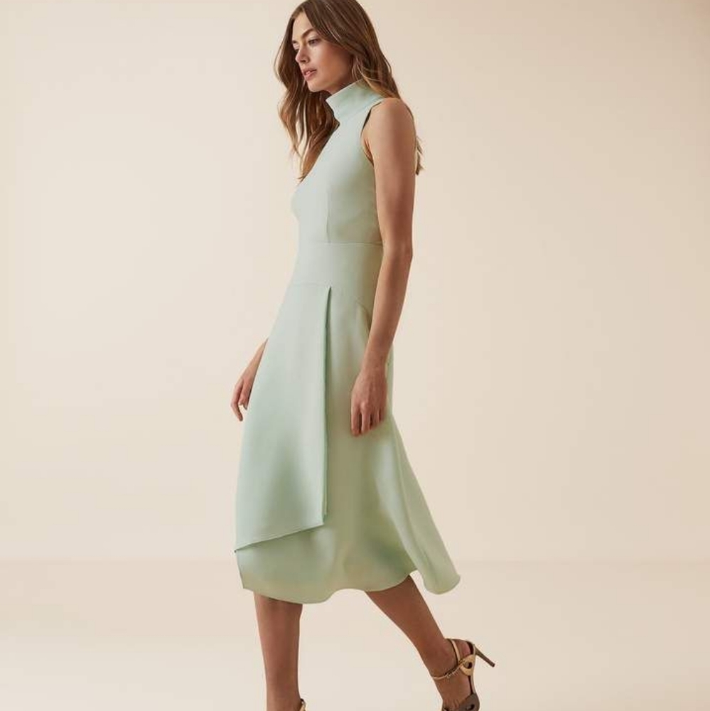 *Bestseller* NWT REISS | Doriana High Neck Dress - Picture 5 of 12